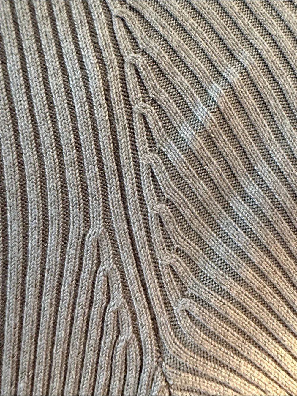 Abercrombie & Fitch Ribbed Maxi Dress with Cropped Cardigan - Taupe